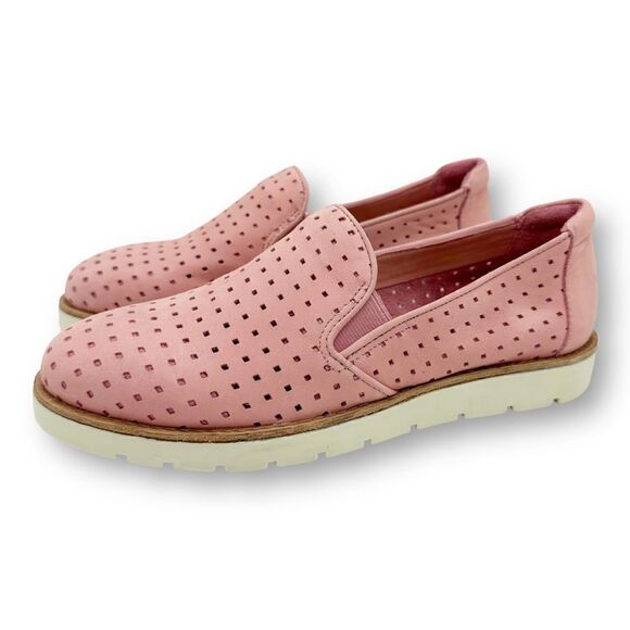 VANELi Pink Platform Sneaker Jemma Leather Slip On Perforated Loafer 6M - Picture 2 of 12